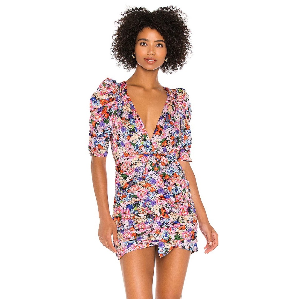 For Love & Lemons floral Mini dress